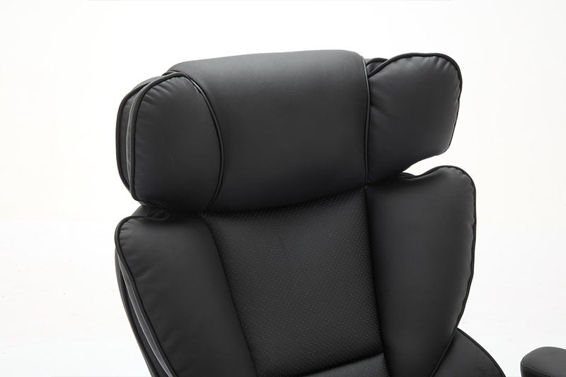 Big and Tall Office Chair – 500lbs Weight Capacity, Adjustable Lumbar Support, Ergonomic Leather Executive Chair with Flip-Up Armrests & Wider Seat, Breathable and Comfortable