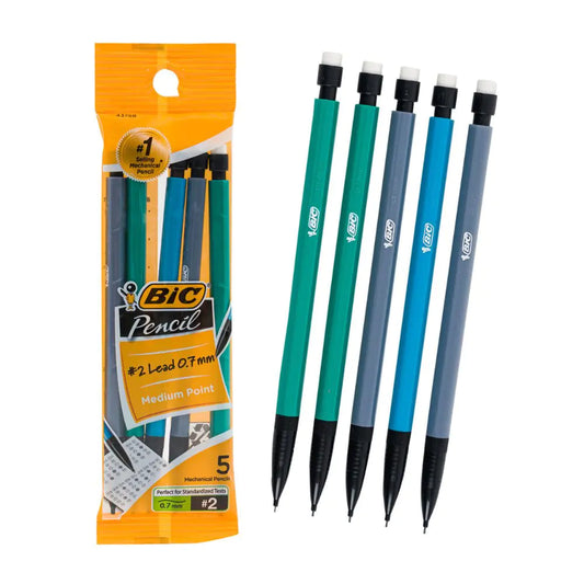 Bic #2 Lead 0.7mm Mechanical Pencil - 5pc